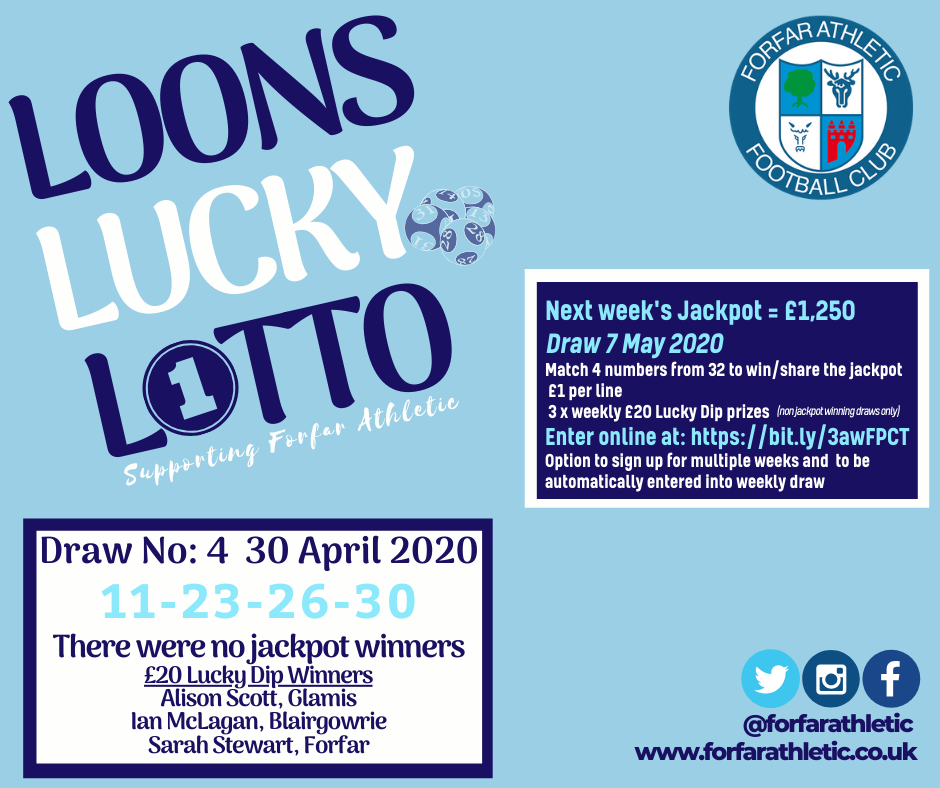 Loons Lucky Lotto Week 1 graphic